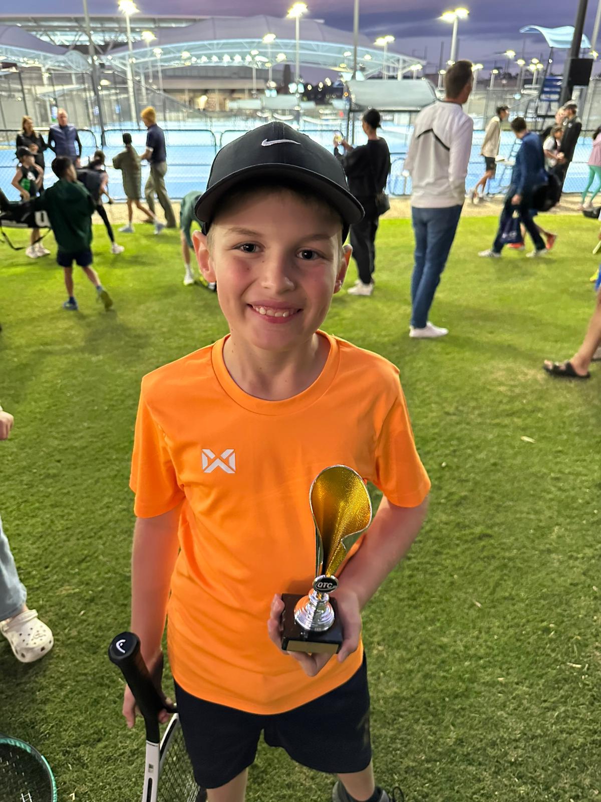 Hugh junior tennis training